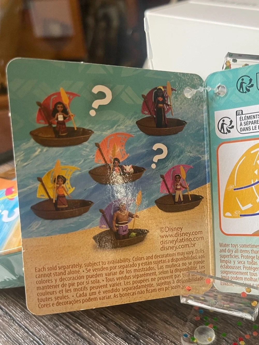 Mattel Moana 2 Wayfinder Wonders Figure Set - Blue Orange Pink
